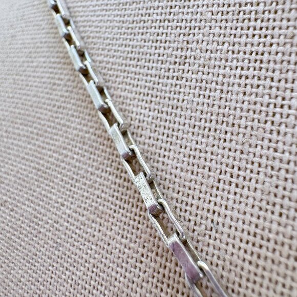 VTG Sterling Silver 925 Kokopelli Oval Link Chain Pendant Necklace 25.5" Length - Picture 5 of 16